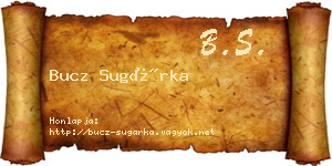 Bucz Sugárka névjegykártya
